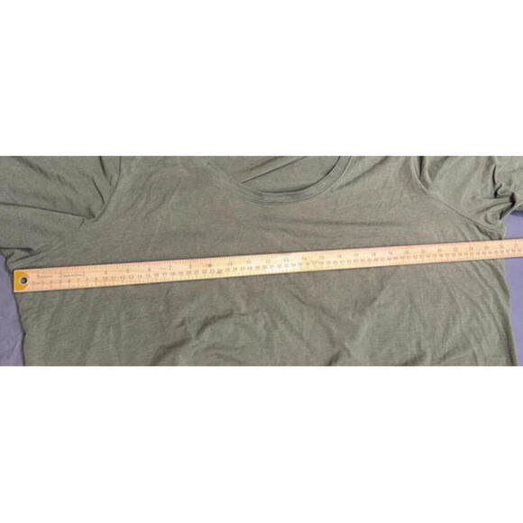 Athleta Outbound Scoopneck Boatneck Tee Organic Cotton Shadow Green Plus 3X - Picture 6 of 15